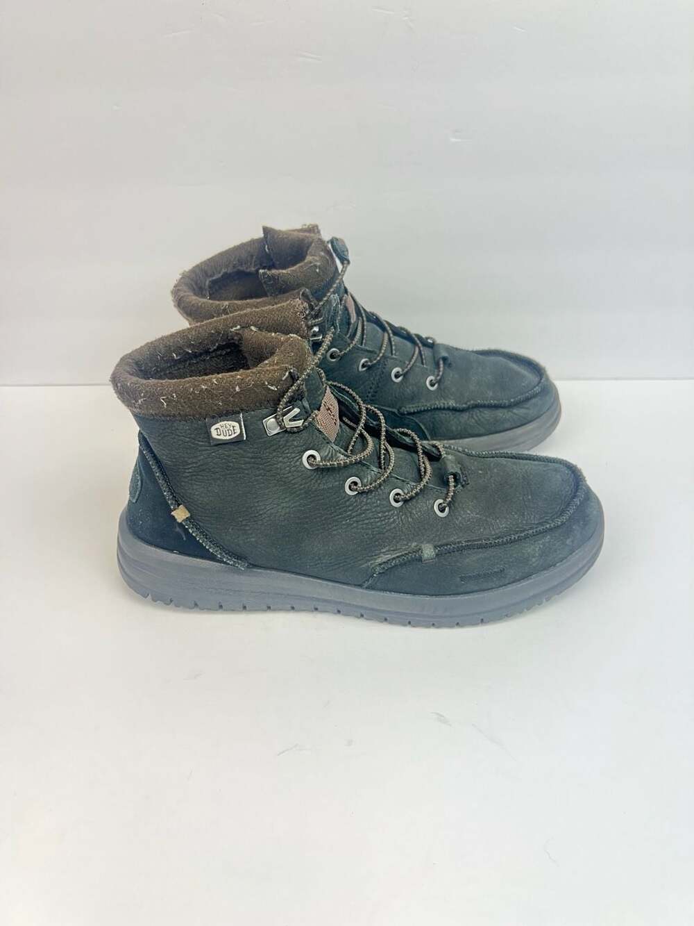 Hey Dude Men's Bradley Leather Boots Size 9